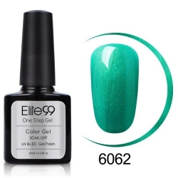 Ув Гел Лак 3в1 стъпка 10ml 6062 lightseagreen Elite99 Ув Гел Лак 3в1 стъпка 10ml 6062 lightseagreen Elite99
